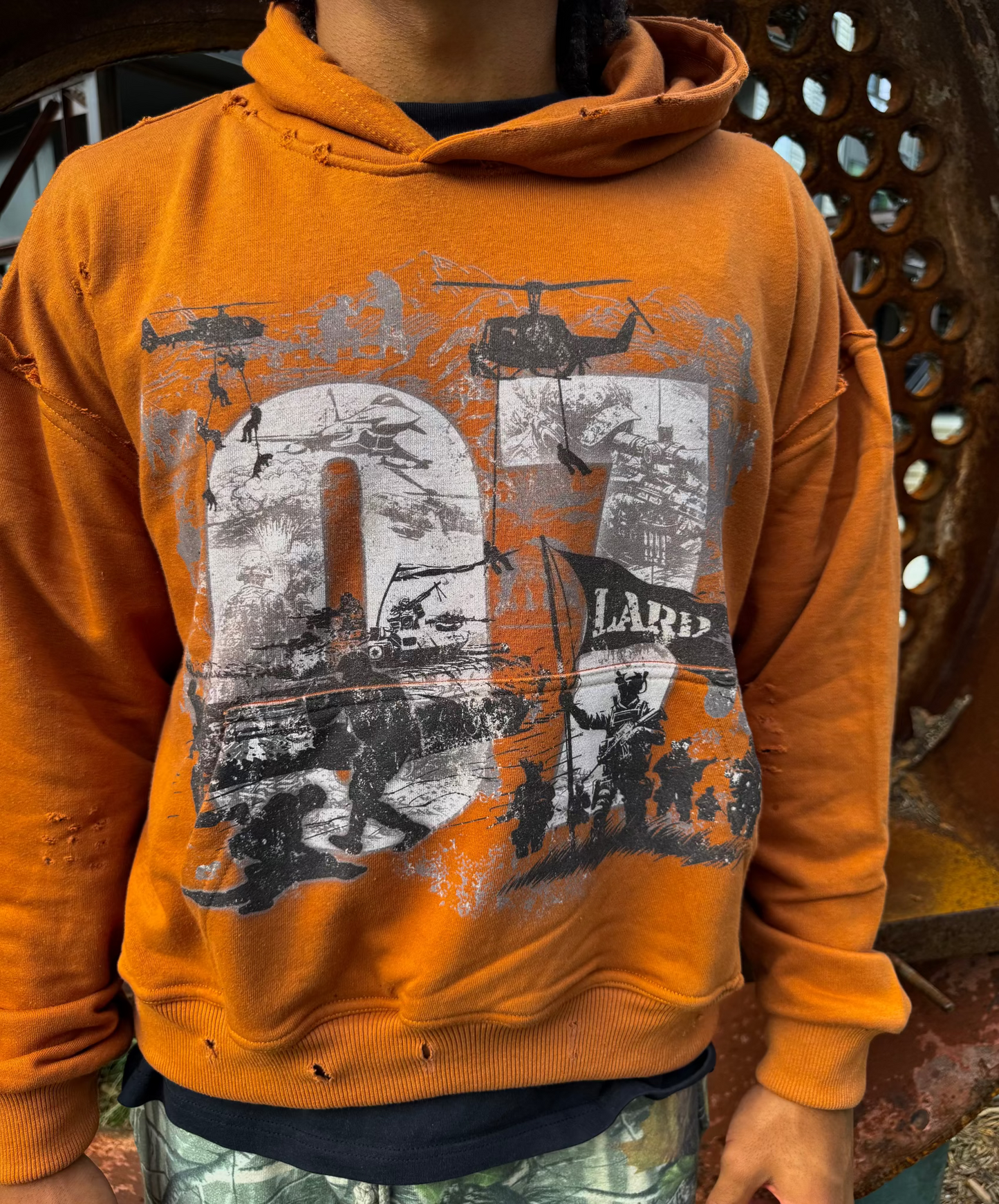 BROWN WAR PATH HOODIE