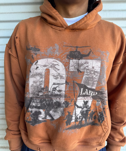 BROWN WAR PATH HOODIE