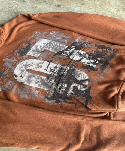 BROWN WAR PATH HOODIE - Lardproductions