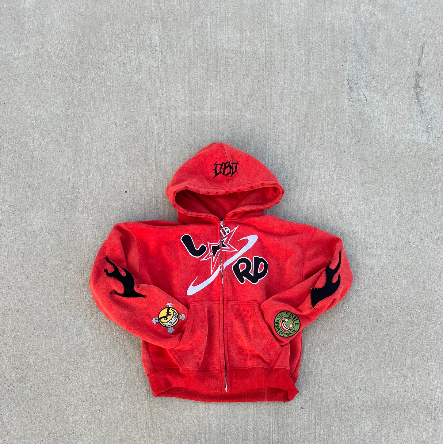 “LARD Red” Zipup Hoodie